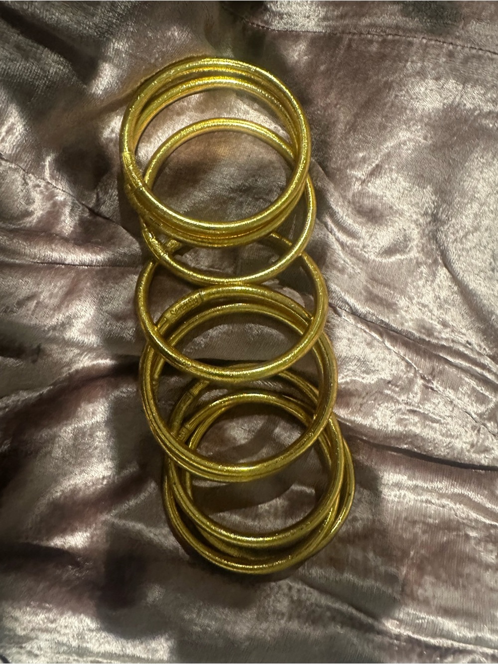 Gold-Tone Coil Bangle Bracelet - Women Jewelry - Picture 4 of 6